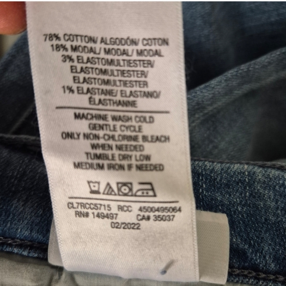 Women's Blue Flared Jeans - Picture 8 of 12